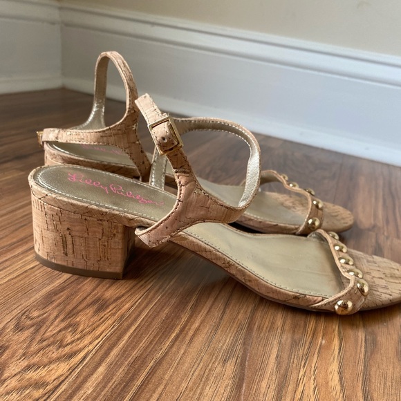 Lilly Pulitzer | Shoes | Lilly Pulitzer Low Heel Sandal Cork Size | Poshmark